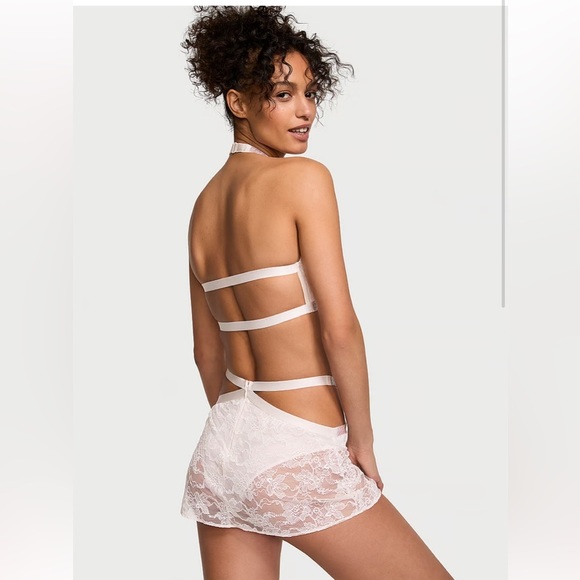 Victoria secret strap halter bralette & mini skirt set NWT - Picture 3 of 4